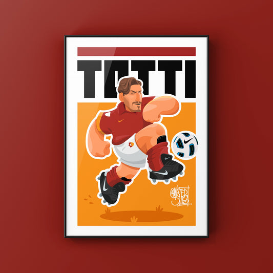 Totti X Football Icons Print
